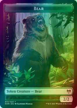 Bear Token (13) // Treasure Token (19) [Kaldheim Tokens] [Foil]