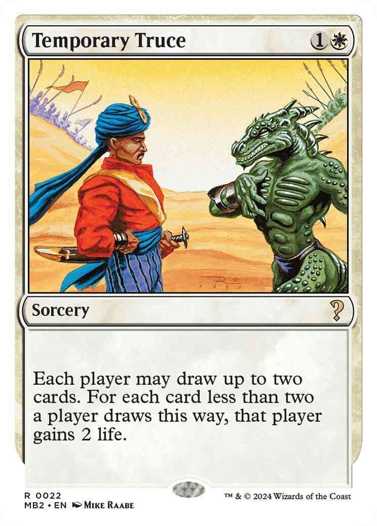 Temporary Truce [22] [White Border] [Mystery Booster 2] [Non-Foil]