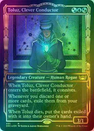 Toluz, Clever Conductor [401] [Golden Age Showcase] [Streets of New Capenna] [Gilded Foil]