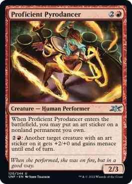 Proficient Pyrodancer [120] [Unfinity] [Non-Foil]
