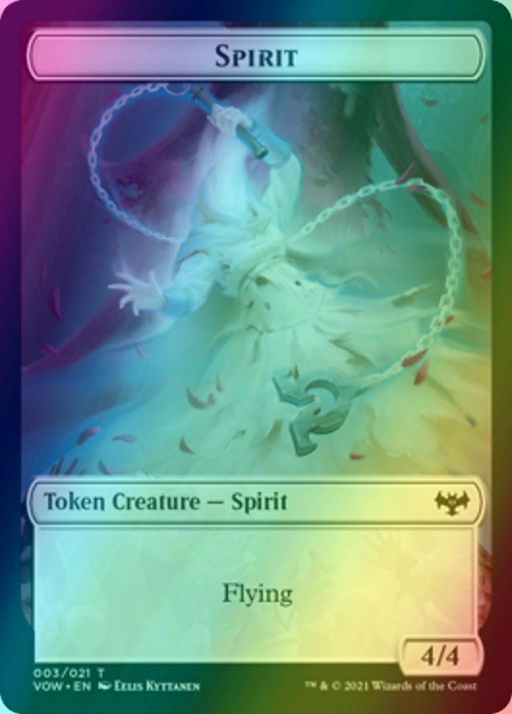 Insect Token (13) // Spirit Token (03) [Innistrad: Crimson Vow: Tokens] [Foil]