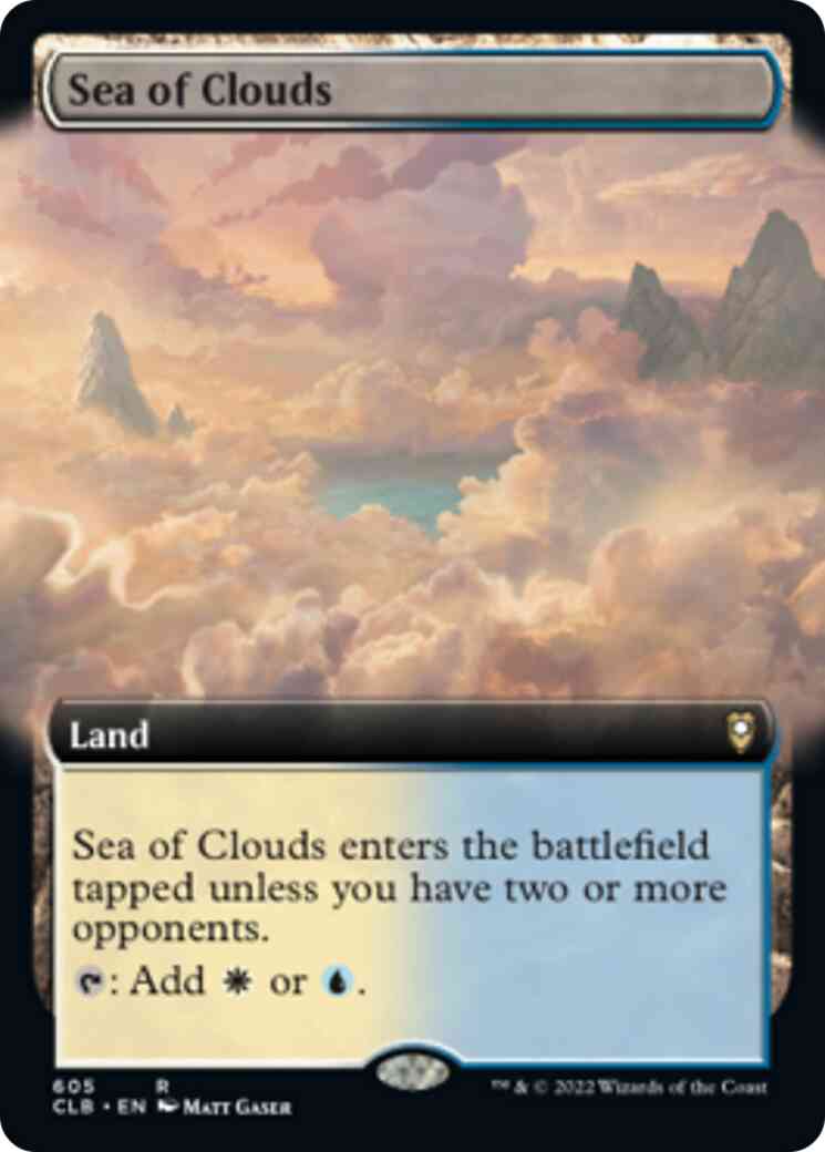 Sea of Clouds [605] [Extended Art] [Commander Legends: Battle for Baldur's Gate] [Non-Foil]