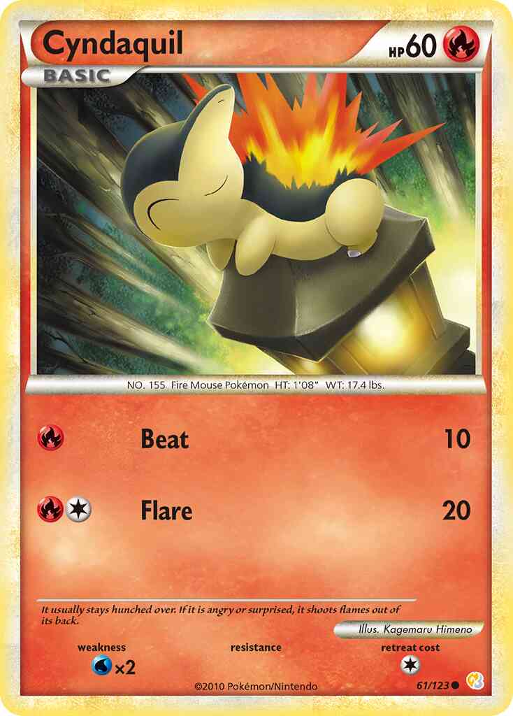 Cyndaquil - 61/123 - Common [hgss1-61] [Reverse Holo]