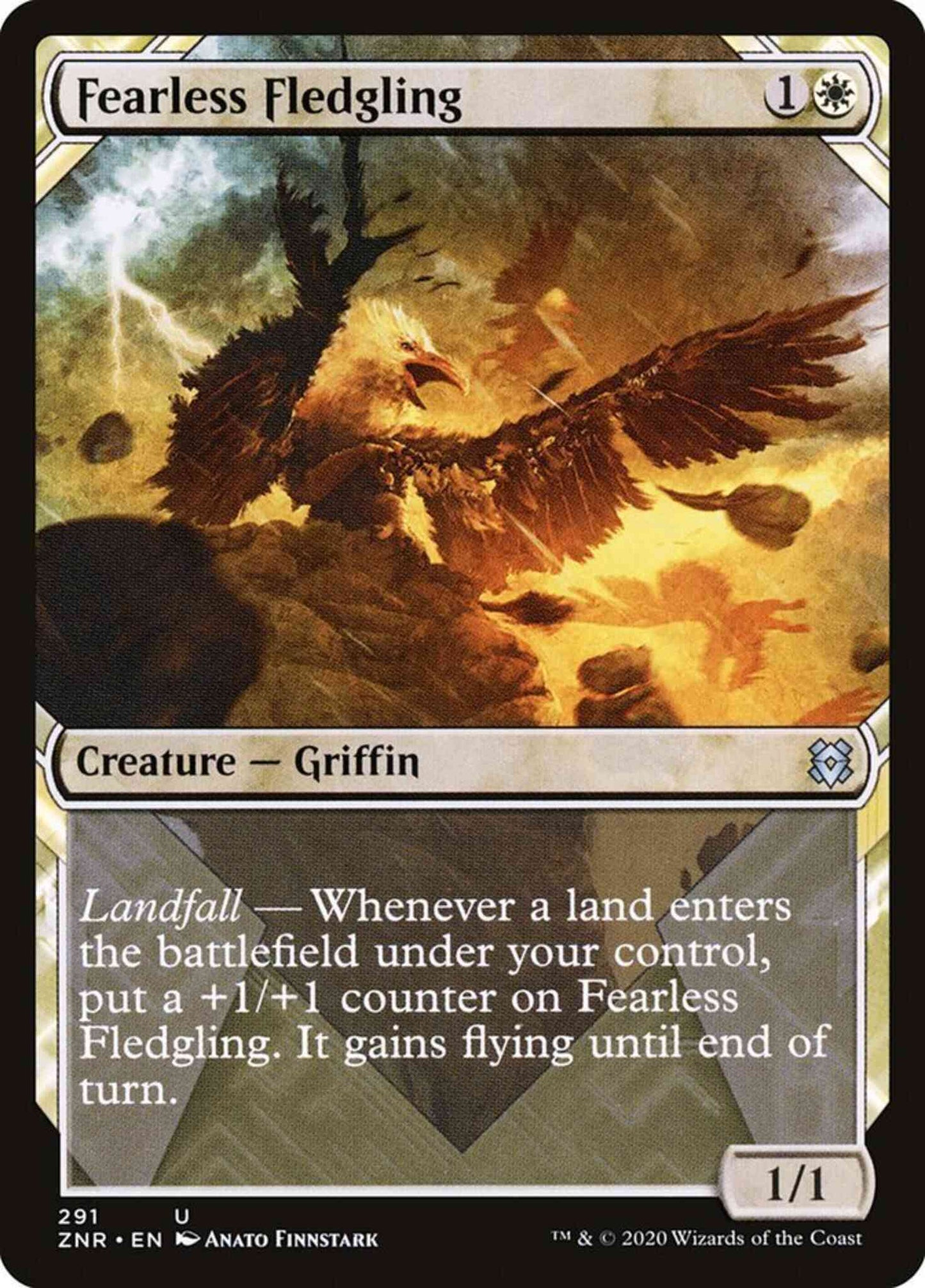 Fearless Fledgling [291] [Showcase] [Zendikar Rising] [Non-Foil]
