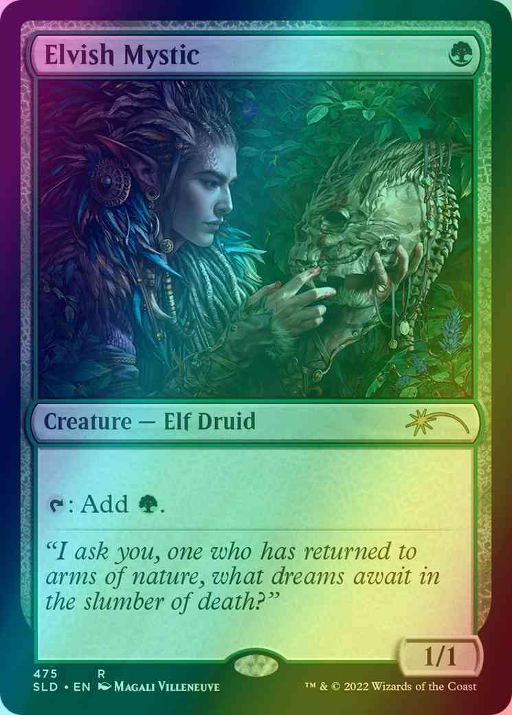 Elvish Mystic [0475] [Magali Villeneuve] [Secret Lair Drop] [Foil]