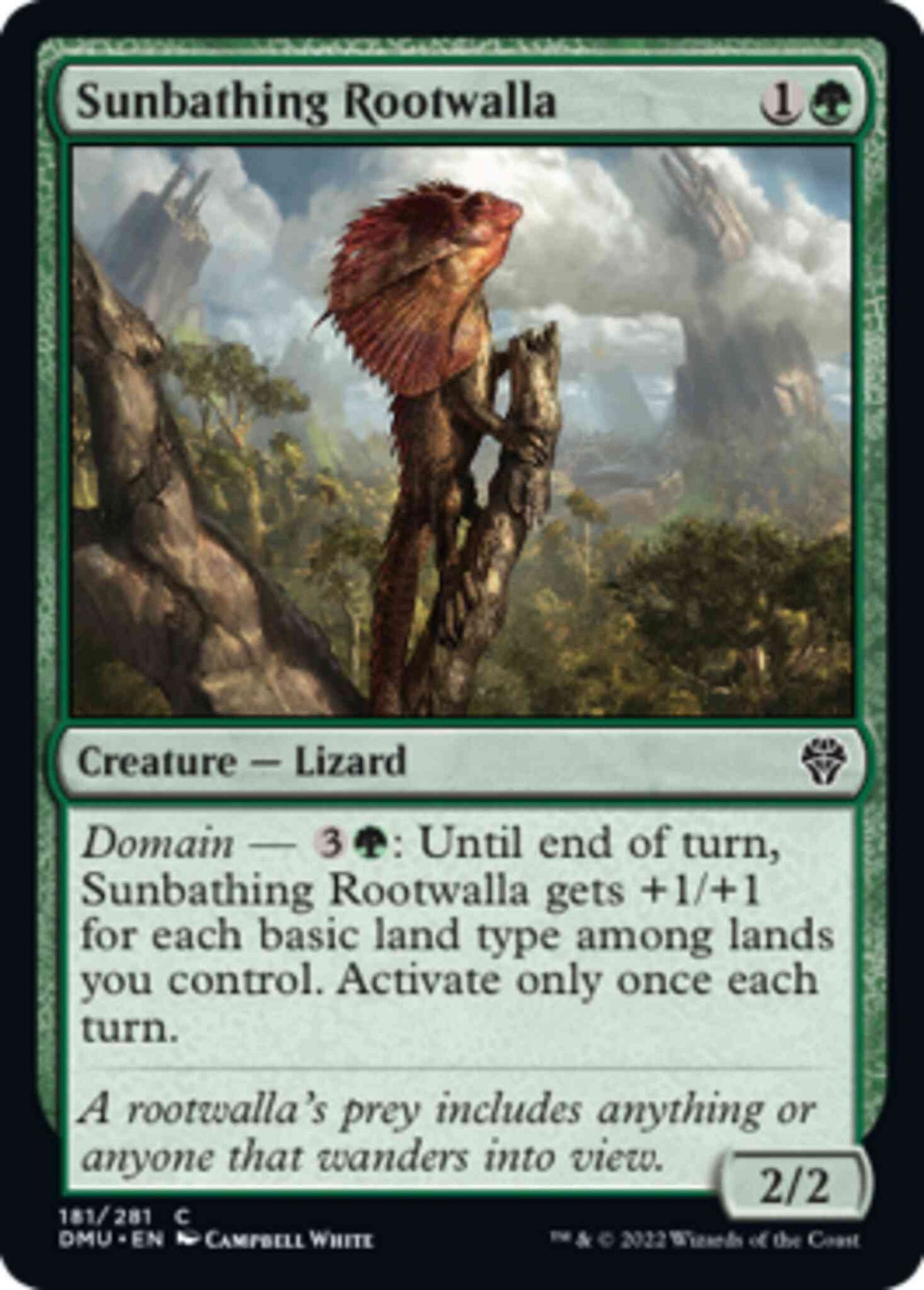 Sunbathing Rootwalla [181] [Dominaria United] [Non-Foil]