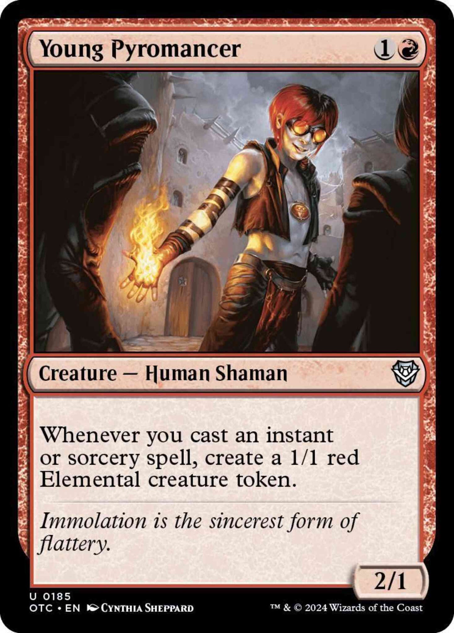 Young Pyromancer [185] [Outlaws of Thunder Junction: Commander] [Non-Foil]