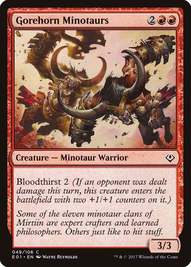 Gorehorn Minotaurs [49] [Archenemy: Nicol Bolas] [Non-Foil]