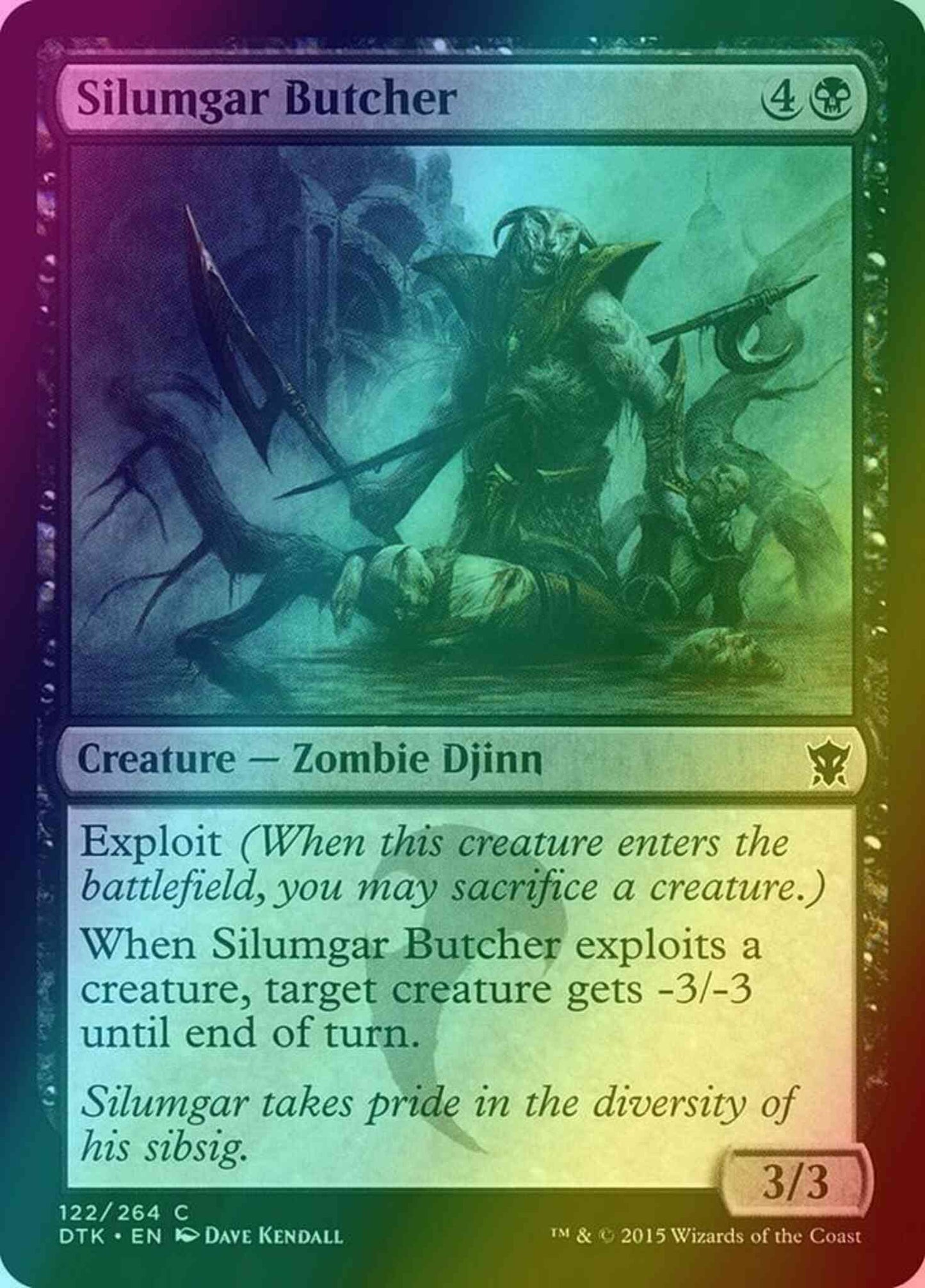 Silumgar Butcher [122] [Dragons Of Tarkir] [Foil]