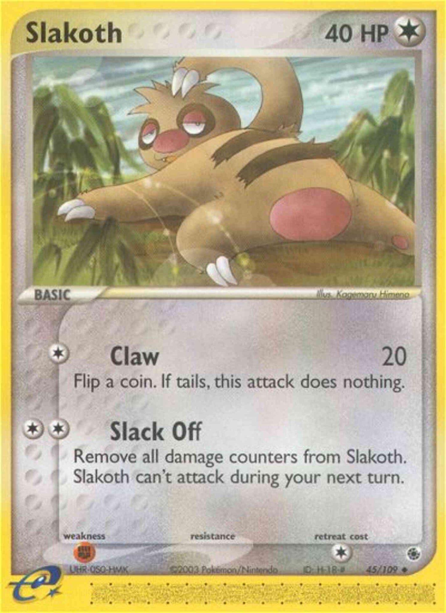 Slakoth - 45/109 - Uncommon [ex1-45] [Non-Holo]