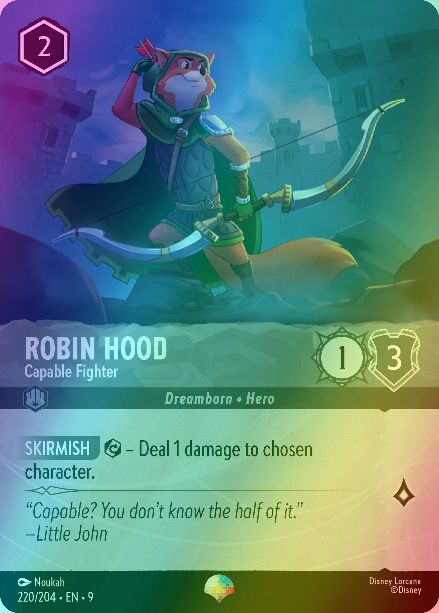 Robin Hood - Capable Fighter (Epic) - 220/204 [Fabled] [Holofoil]