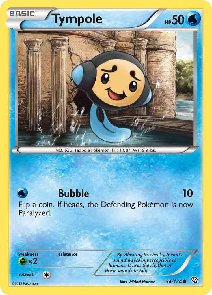 Tympole - 34/124 - Common [bw6-34] [Reverse Holo]