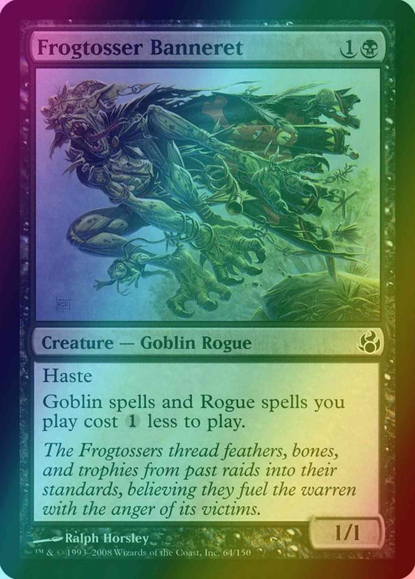 Frogtosser Banneret [64] [Morningtide] [Foil]