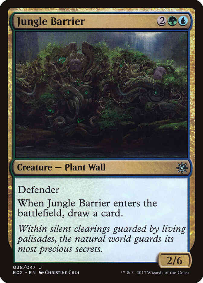 Jungle Barrier [38] [Explorers of Ixalan] [Non-Foil]