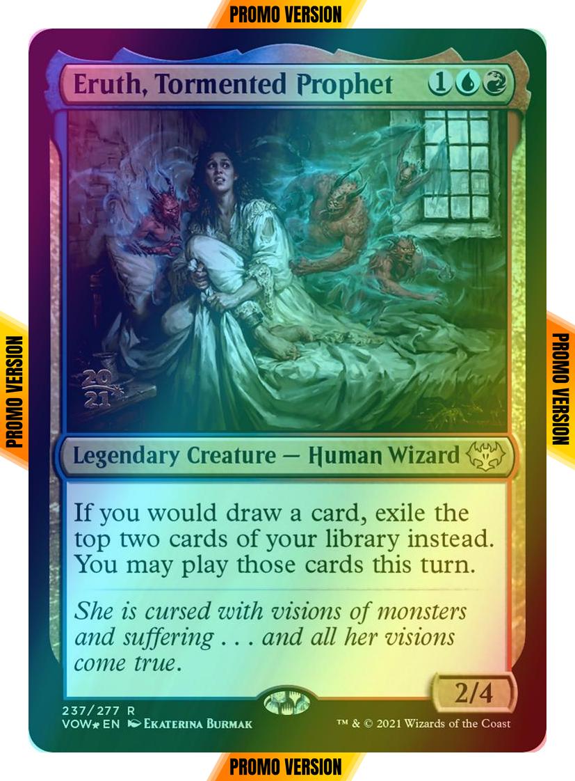 Eruth, Tormented Prophet [Prerelease] [237s] [Innistrad: Crimson Vow: Promos] [Foil]