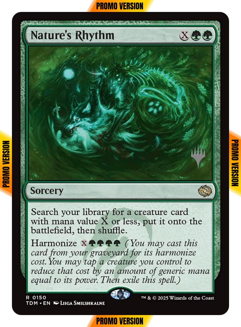 Nature's Rhythm [150p] [Promo Pack] [Tarkir: Dragonstorm: Promos] [Non-Foil]