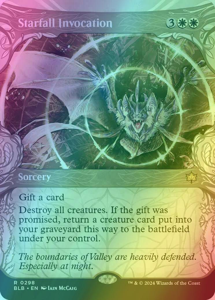 Starfall Invocation [298] [Woodland Showcase] [Bloomburrow] [Foil]