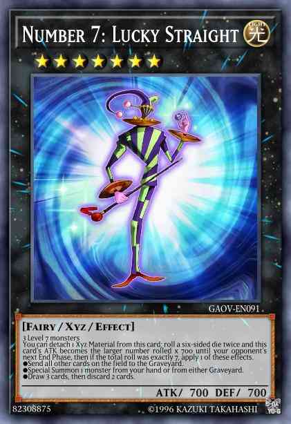 Number 7: Lucky Straight - GAOV-EN091 - Secret Rare - Unlimited