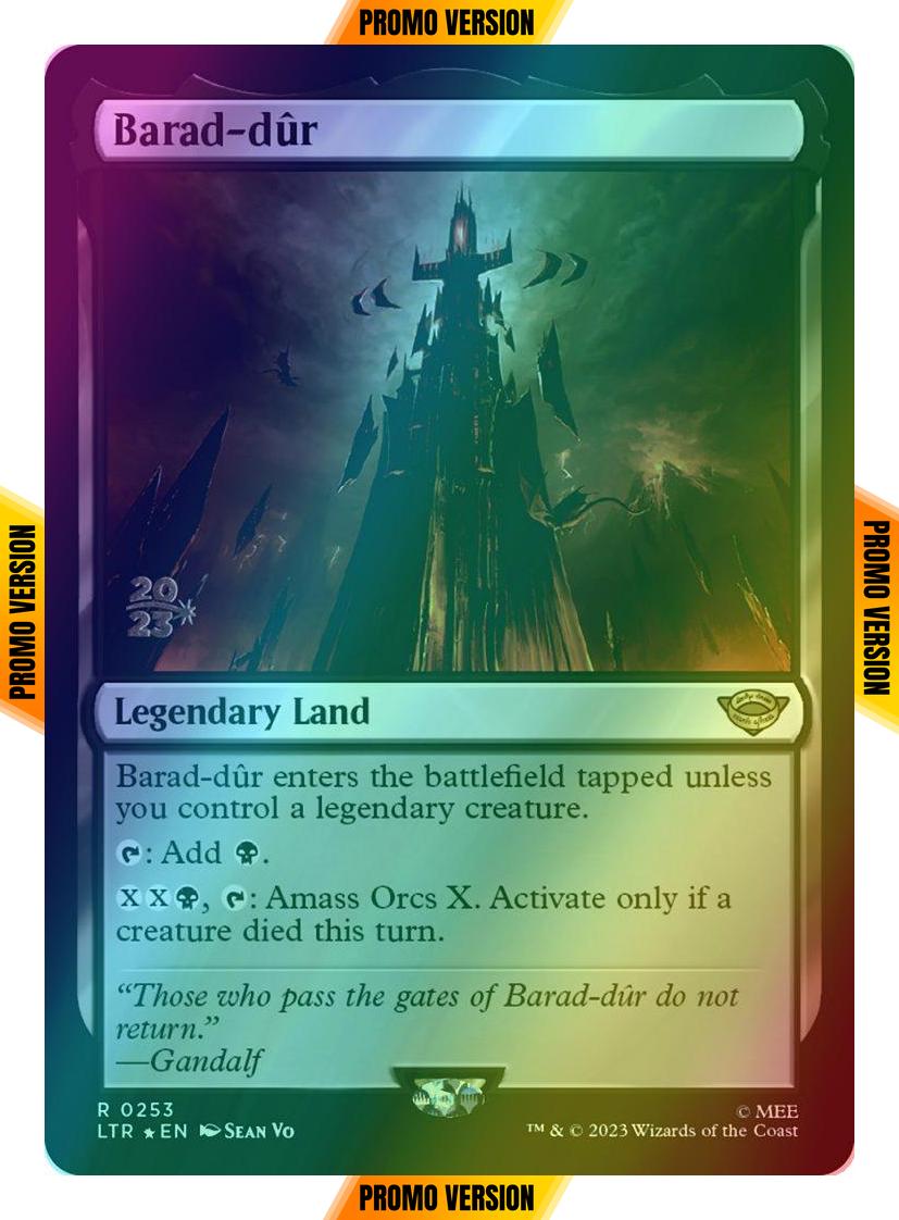 Barad-dûr [253s] [Prerelease] [The Lord of the Rings: Tales of Middle-earth: Promos] [Foil]