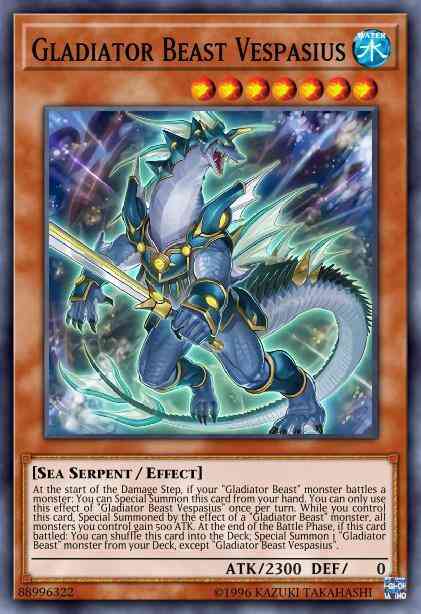Gladiator Beast Vespasius - CHIM-EN013 - Rare - Unlimited