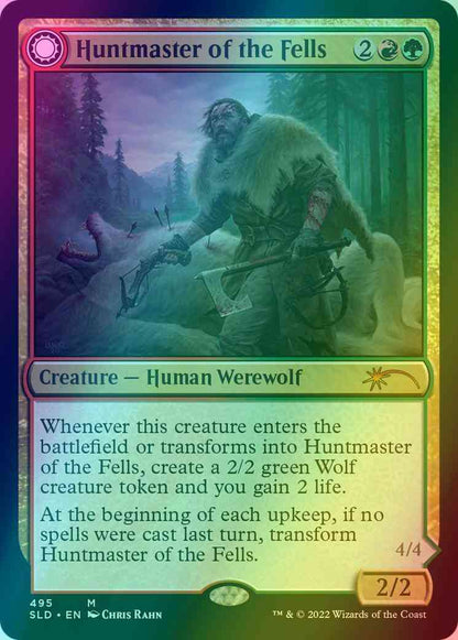 Huntmaster of the Fells // Ravager of the Fells [0495] [Chris Rahn] [Secret Lair Drop] [Foil]