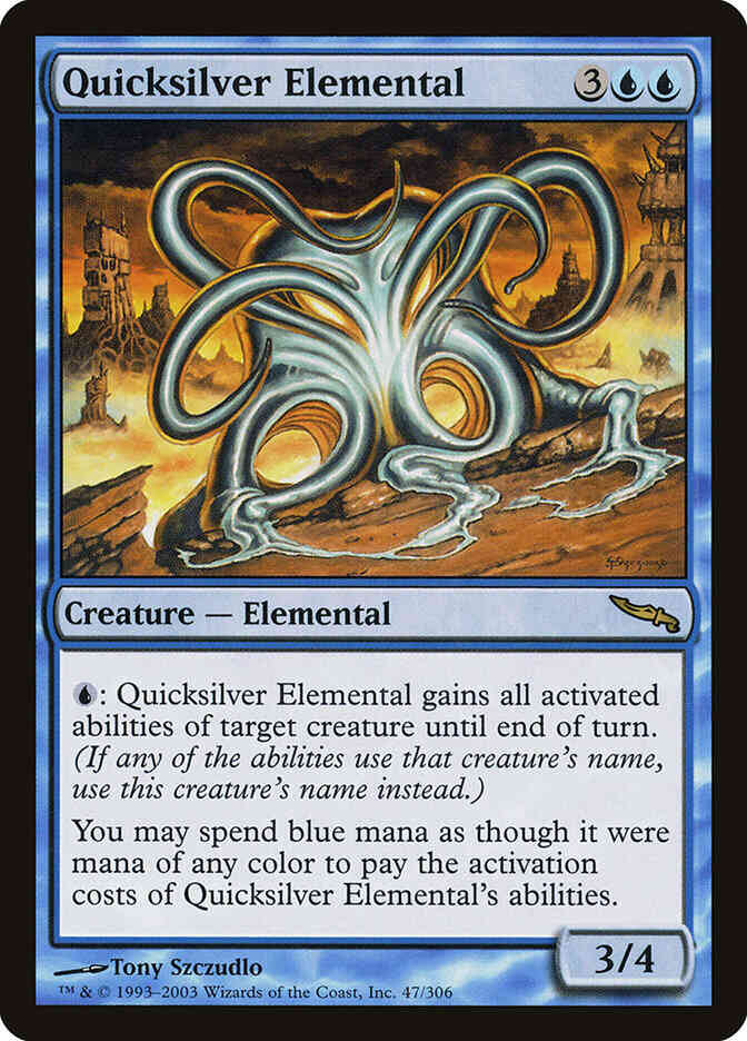 Quicksilver Elemental [47] [Mirrodin] [Non-Foil]