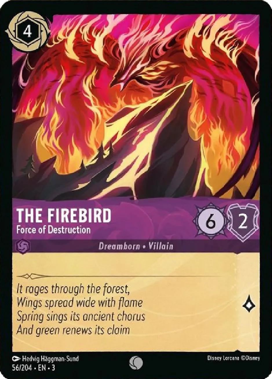 The Firebird - Force of Destruction - 56/204 [Into the Inklands] [Non-Foil]