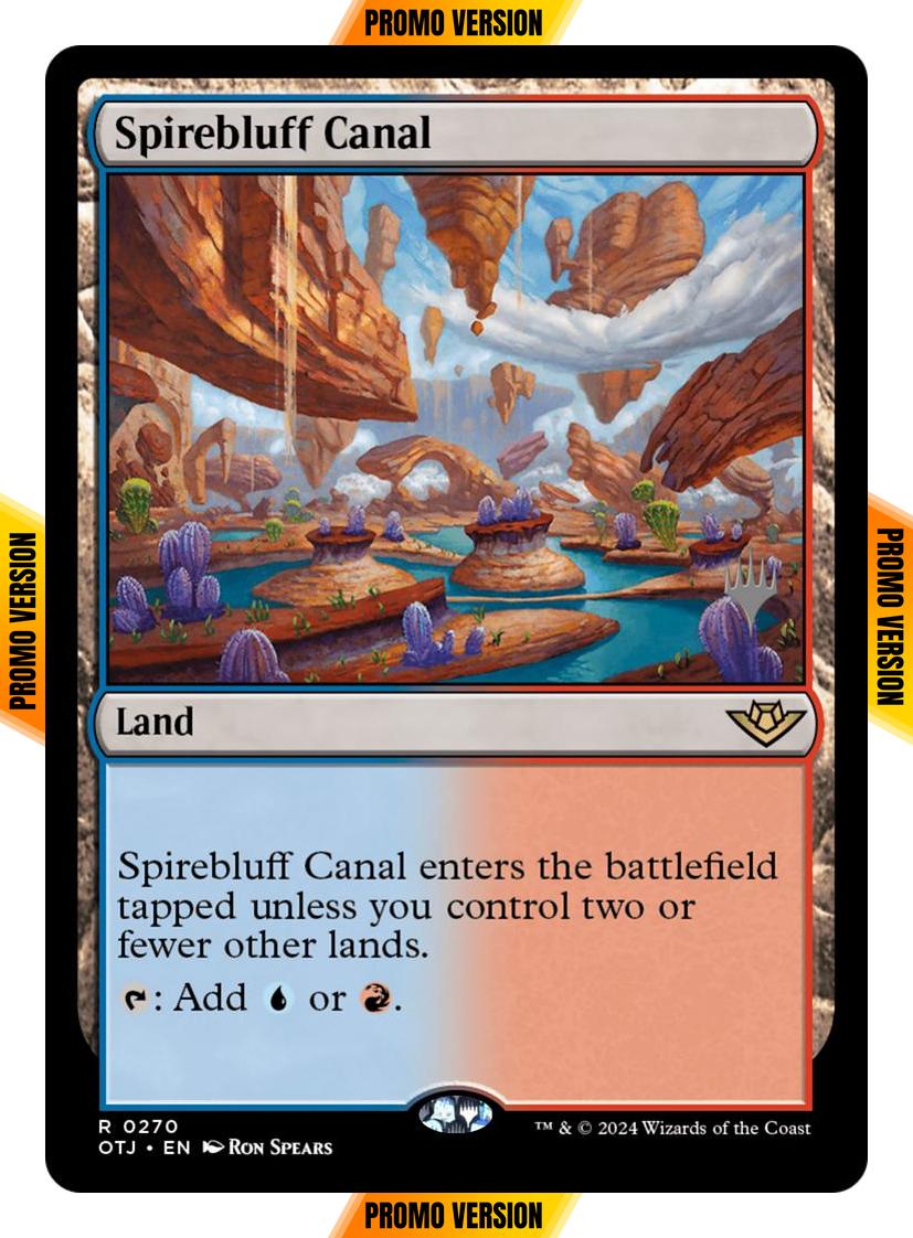 Spirebluff Canal [270p] [Promo Pack] [Outlaws of Thunder Junction: Promos] [Non-Foil]