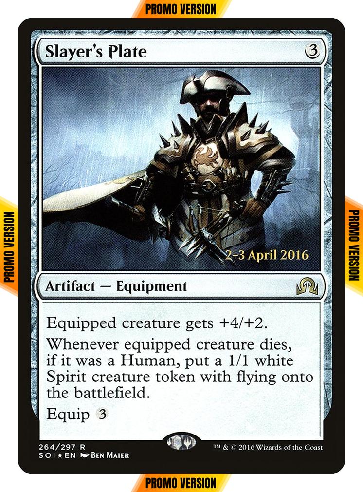 Slayer's Plate [264s] [Shadows over Innistrad Promos] [Foil]