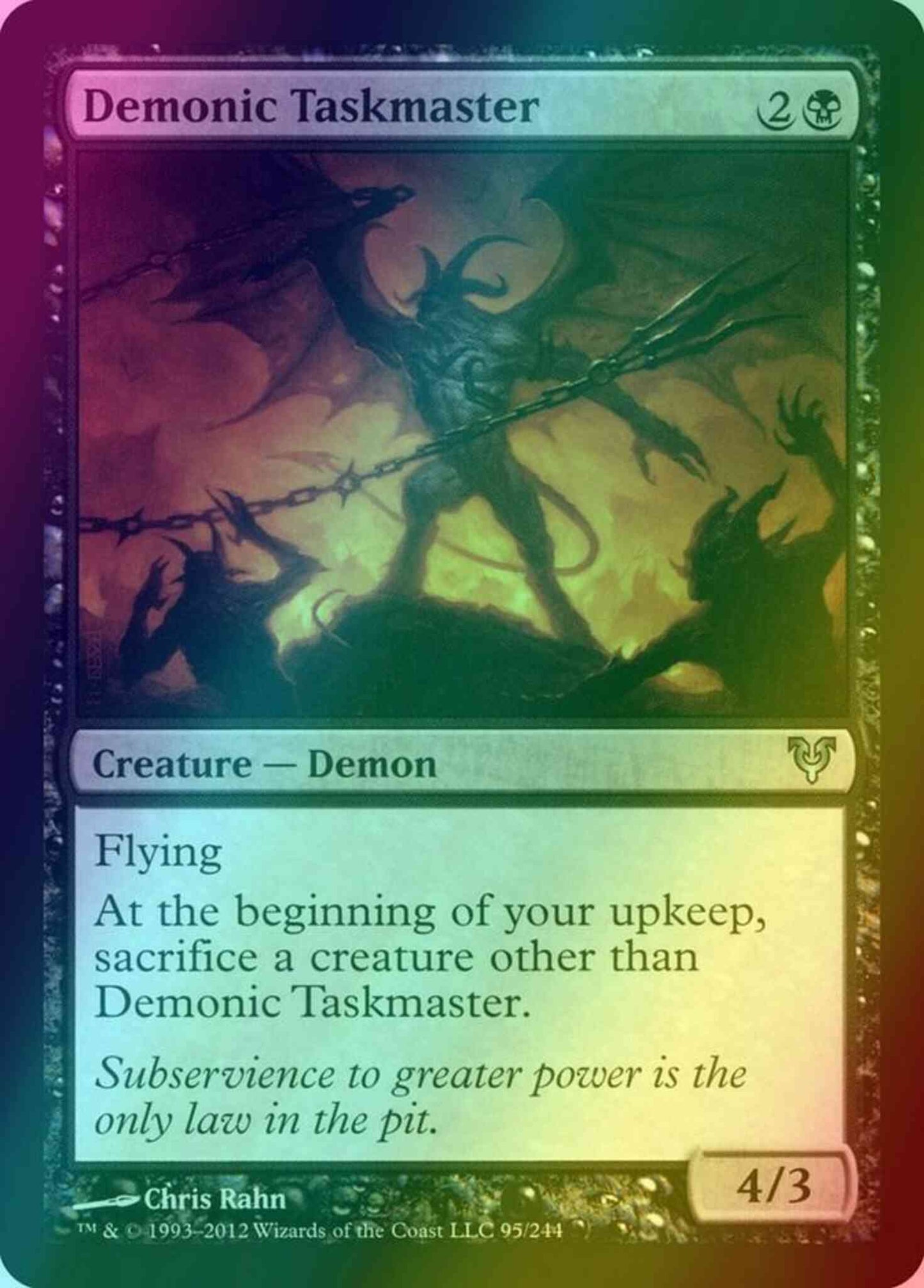 Demonic Taskmaster [95] [Avacyn Restored] [Foil]