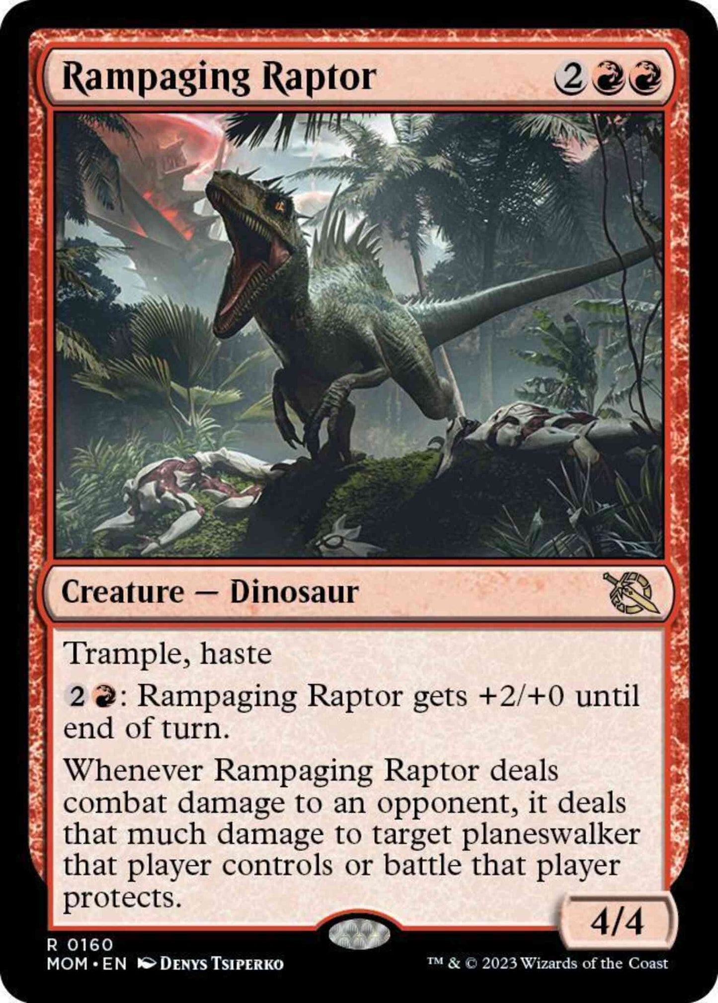 Rampaging Raptor [160] [March of the Machine] [Non-Foil]