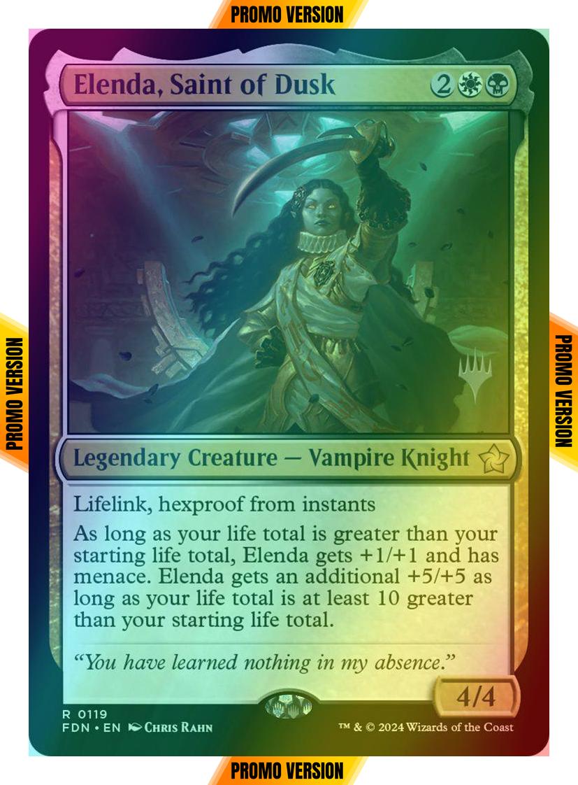Elenda, Saint of Dusk [119p] [Promo Pack] [Foundations: Promos] [Foil]