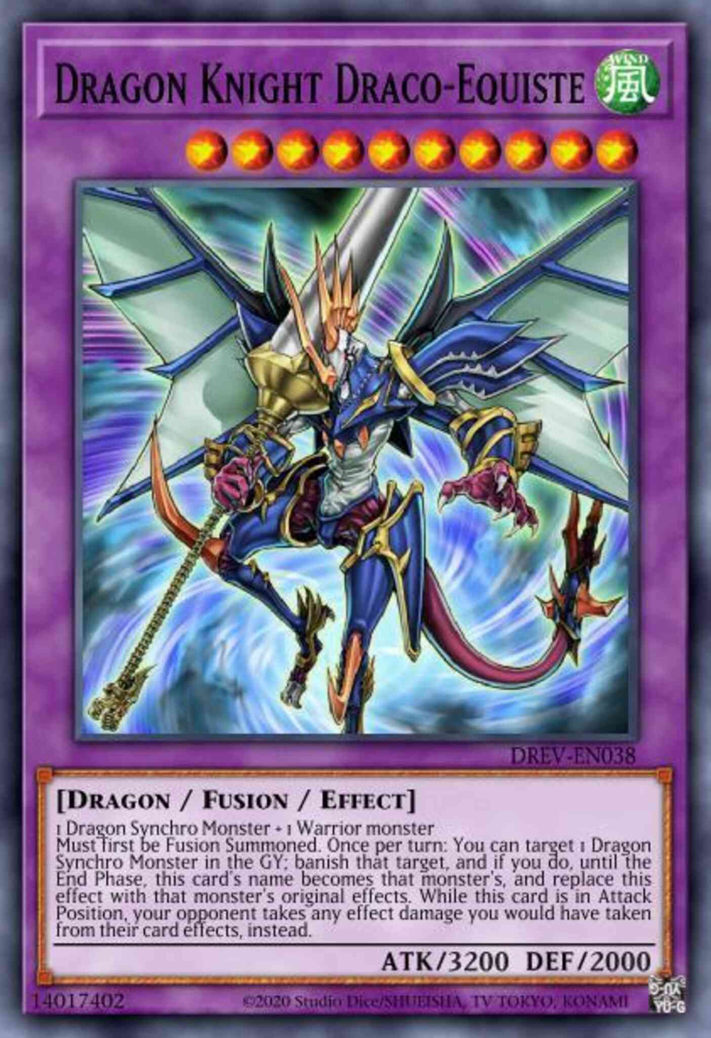 Dragon Knight Draco-Equiste - DREV-EN038 - Ghost Rare - Unlimited