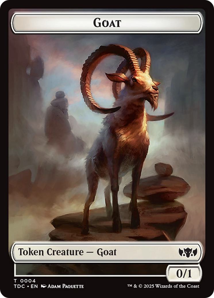 Goat Token (04) // Plant Token (24) [Tarkir: Dragonstorm: Commander: Tokens] [Non-Foil]