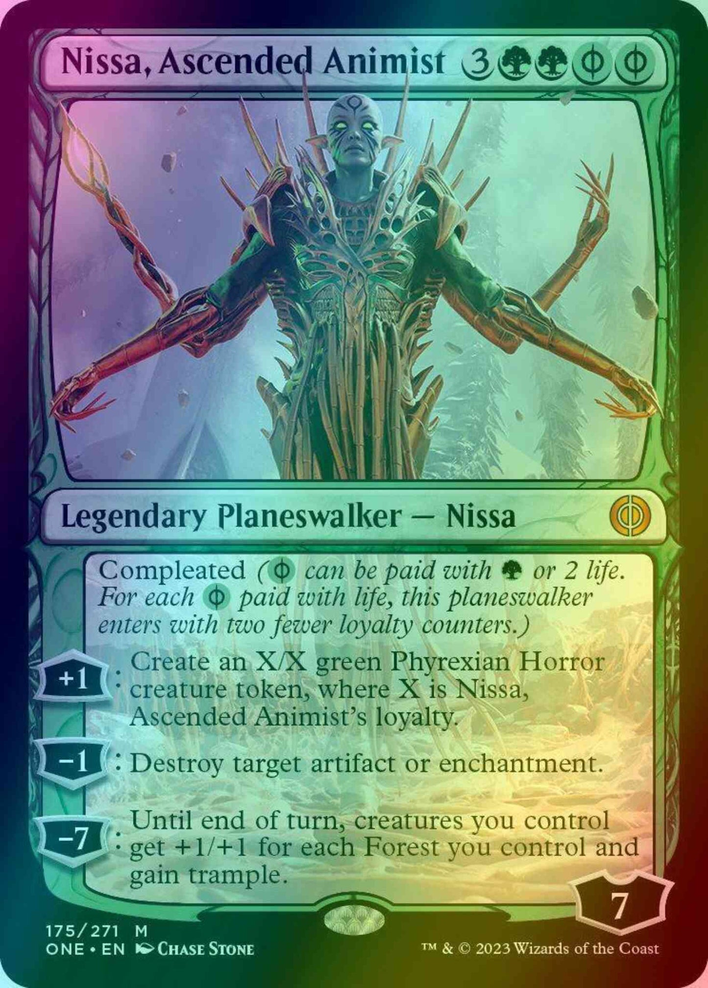 Nissa, Ascended Animist [175] [Phyrexia: All Will Be One] [Foil]