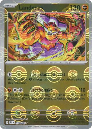 Landorus - Poké Ball Pattern - 053/086 - Rare [sv105b-053] [Reverse Holo]