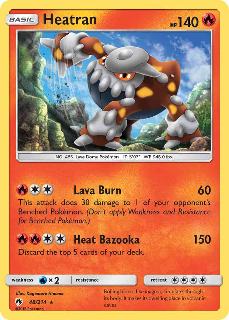 Heatran - 48/214 - Rare Holo [sm8-48] [Holo]