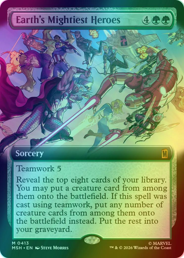 Earth's Mightiest Heroes [413] [Extended Art] [Marvel Super Heroes] [Foil]