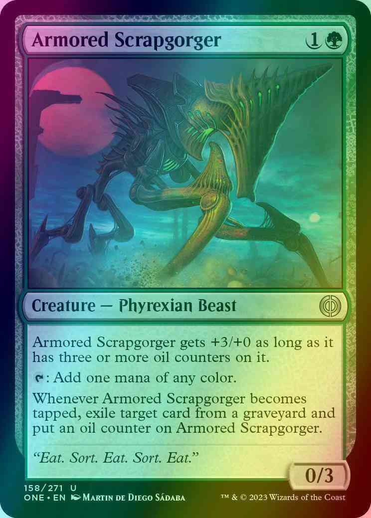 Armored Scrapgorger [158] [Phyrexia: All Will Be One] [Foil]