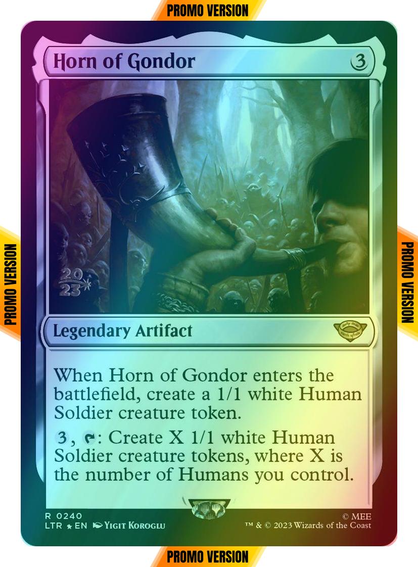 Horn of Gondor [240s] [Prerelease] [The Lord of the Rings: Tales of Middle-earth: Promos] [Foil]