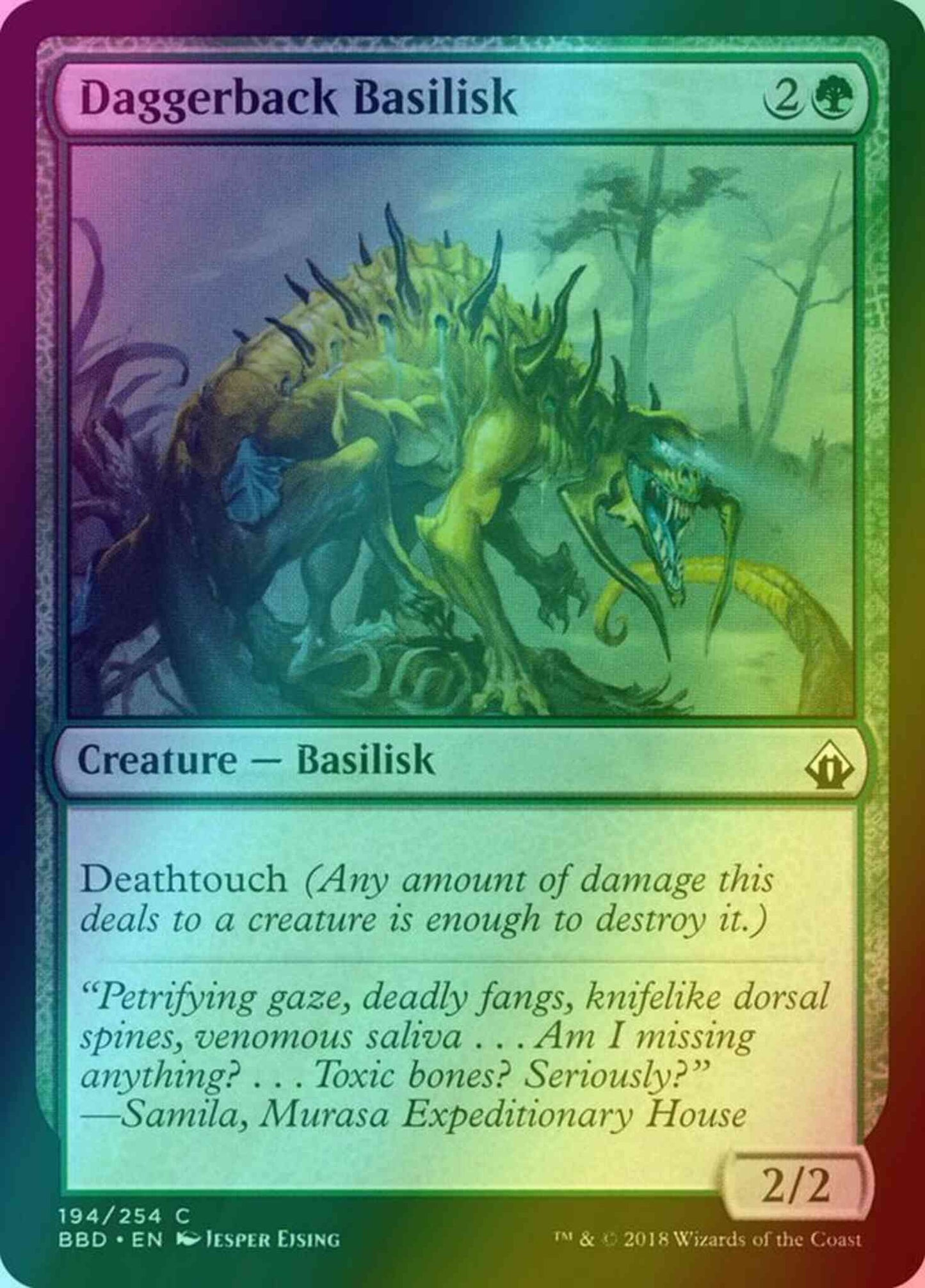 Daggerback Basilisk [194] [Battlebond] [Foil]