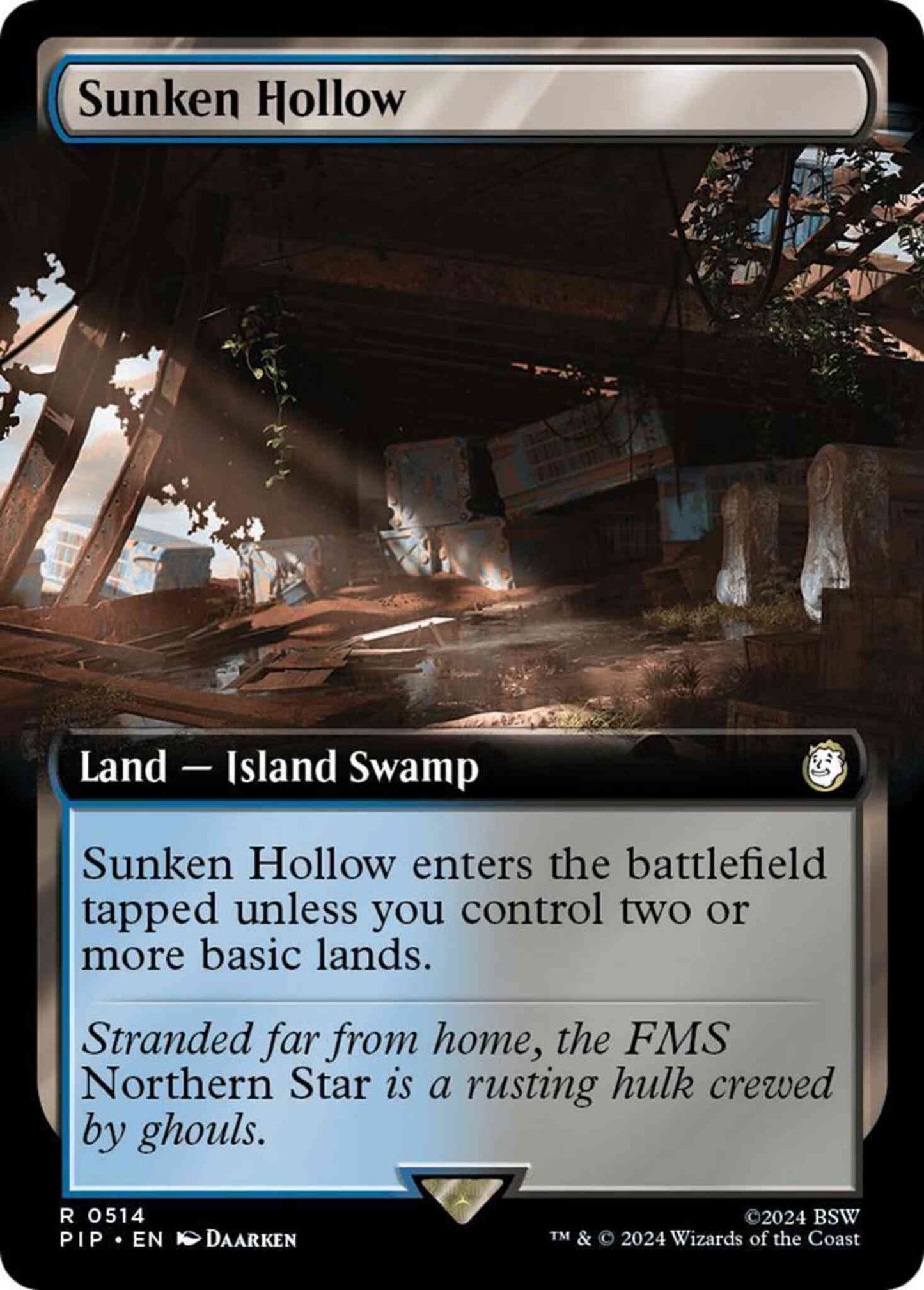 Sunken Hollow [514] [Extended Art] [Fallout] [Non-Foil]