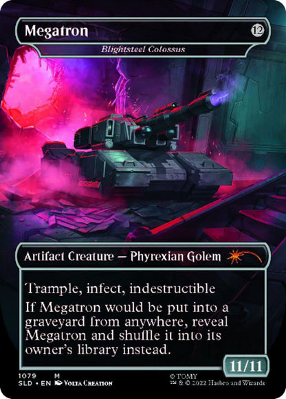 Megatron - Blightsteel Colossus // Megatron - Blightsteel Colossus [1079] [Borderless] [Transformers: Prime Vs. Megatron] [Secret Lair Drop] [Non-Foil]