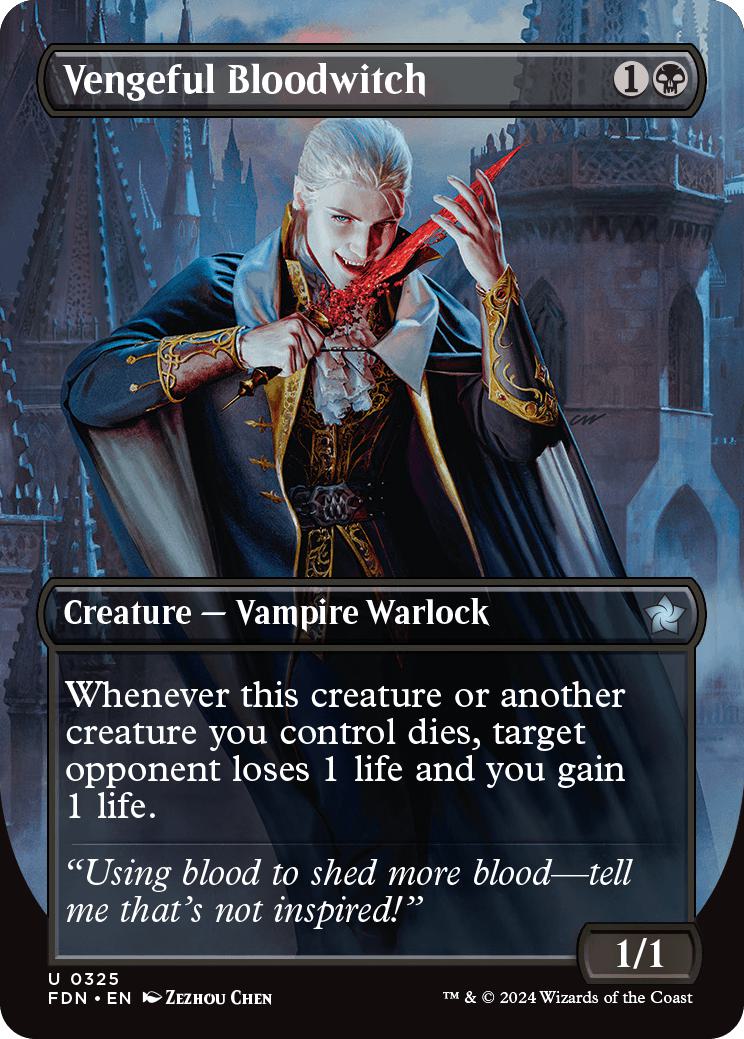 Vengeful Bloodwitch [325] [Borderless] [Foundations] [Non-Foil]