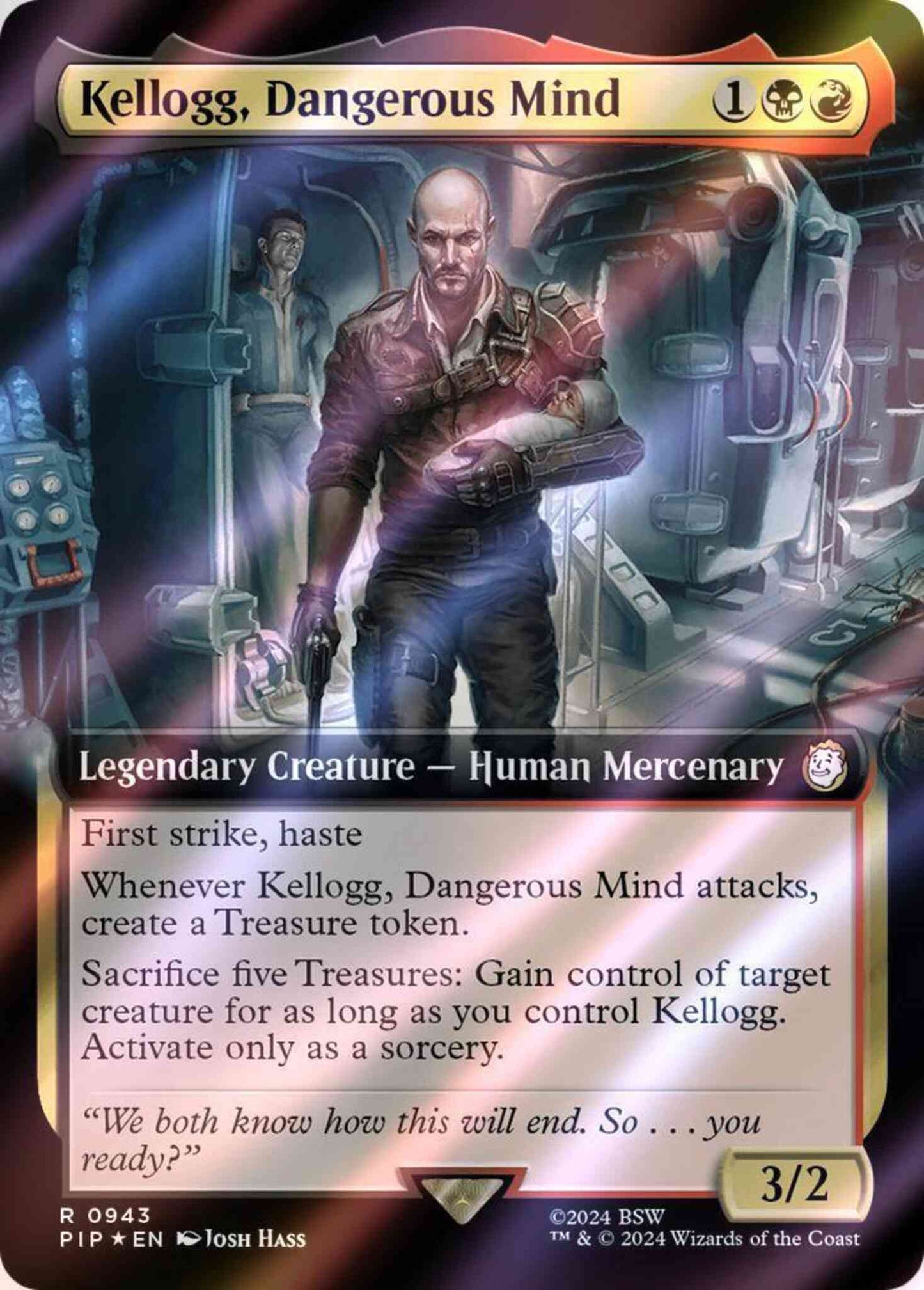 Kellogg, Dangerous Mind [943] [Extended Art] [Fallout] [Surge Foil]