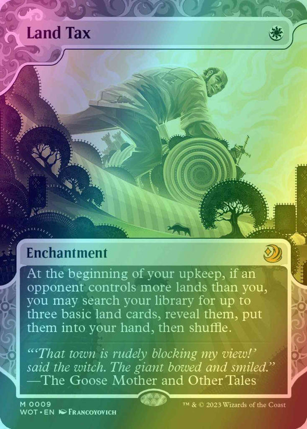 Land Tax [9] [Enchanting Tale Showcase] [Wilds of Eldraine: Enchanting Tales] [Foil]