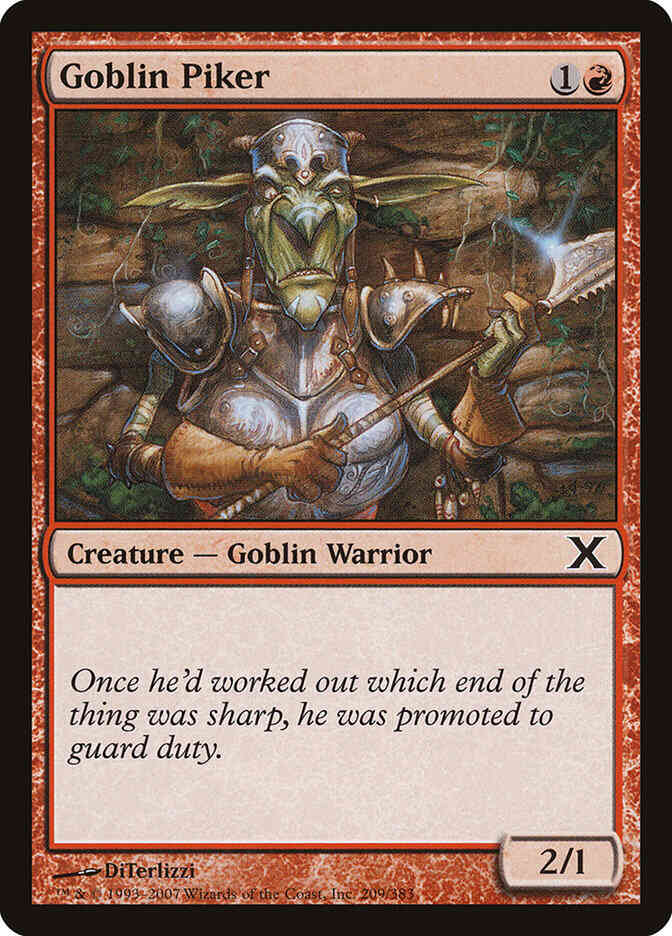 Goblin Piker [209] [Tenth Edition] [Non-Foil]