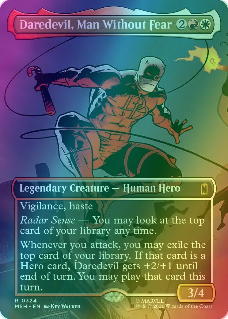 Daredevil, Man Without Fear [324] [Borderless] [Scene] [Marvel Super Heroes] [Foil]