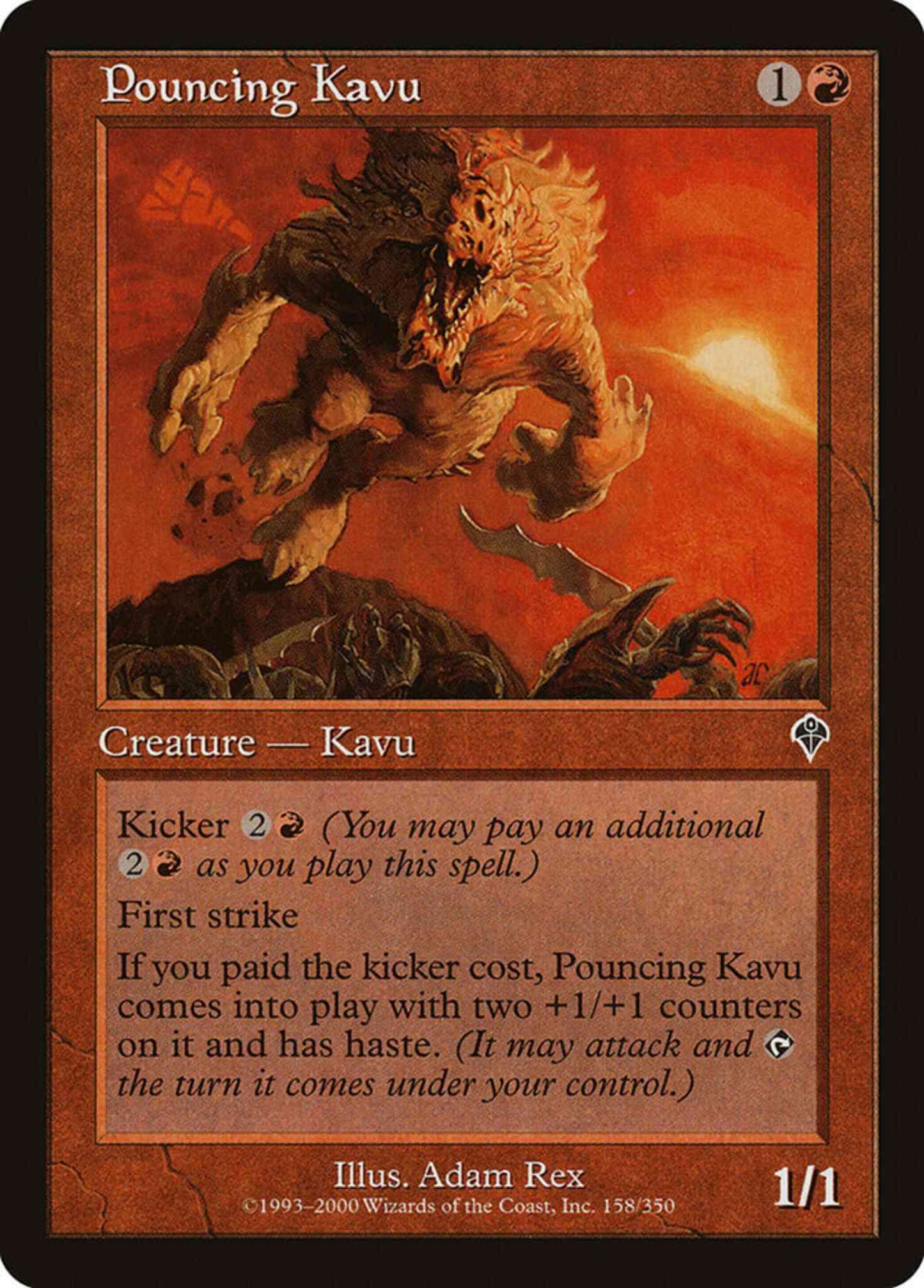 Pouncing Kavu [158] [Invasion] [Non-Foil]