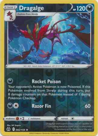 Dragalge - 082/159 - Rare [swsh125-082] [Reverse Holo]